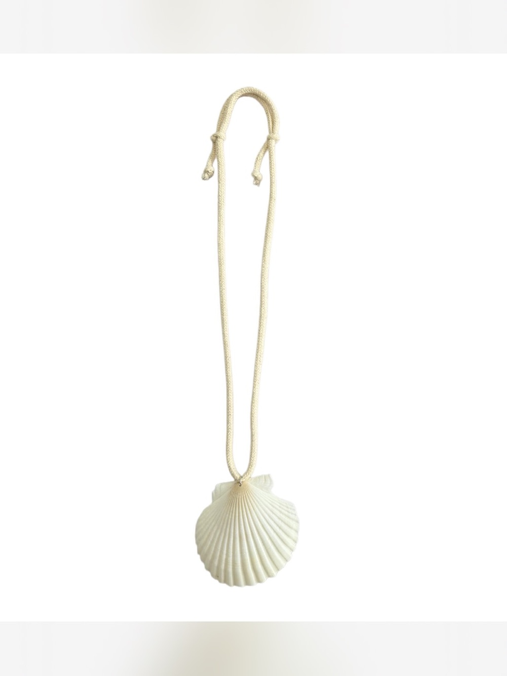 White Shell Pendant Necklace